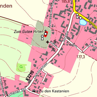 Staatsbetrieb Geobasisinformation und Vermessung Sachsen Cölln, Radibor (1:10,000 scale) digital map