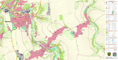 Staatsbetrieb Geobasisinformation und Vermessung Sachsen Conradsdorf, Halsbrücke (1:10,000 scale) digital map