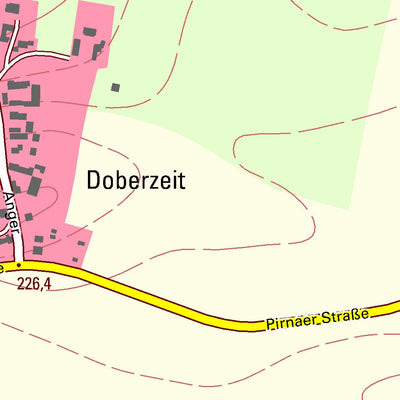 Staatsbetrieb Geobasisinformation und Vermessung Sachsen Copitz, Pirna, Stadt (1:10,000 scale) digital map