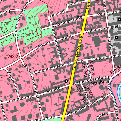 Staatsbetrieb Geobasisinformation und Vermessung Sachsen Crimmitschau, Crimmitschau, Stadt (1:10,000 scale) digital map