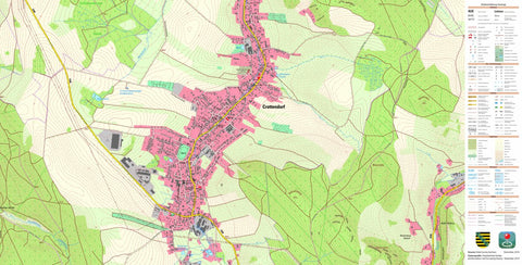 Staatsbetrieb Geobasisinformation und Vermessung Sachsen Crottendorf, Crottendorf (1:10,000 scale) digital map
