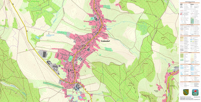 Staatsbetrieb Geobasisinformation und Vermessung Sachsen Crottendorf, Crottendorf (1:10,000 scale) digital map