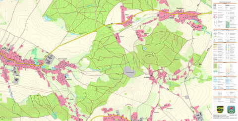 Staatsbetrieb Geobasisinformation und Vermessung Sachsen Cunewalde, Cunewalde (1:10,000 scale) digital map