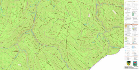 Staatsbetrieb Geobasisinformation und Vermessung Sachsen Cunnersdorf b. Königstein, Gohrisch 2 (1:10,000 scale) digital map