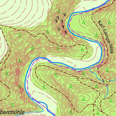 Staatsbetrieb Geobasisinformation und Vermessung Sachsen Cunnersdorf, Hohnstein, Stadt (1:10,000 scale) digital map