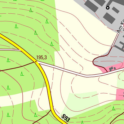 Staatsbetrieb Geobasisinformation und Vermessung Sachsen Cunnersdorf, Kamenz, Stadt (1:10,000 scale) digital map