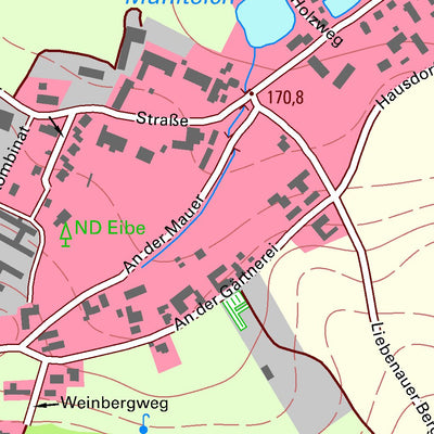 Staatsbetrieb Geobasisinformation und Vermessung Sachsen Cunnersdorf, Kamenz, Stadt (1:10,000 scale) digital map