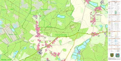 Staatsbetrieb Geobasisinformation und Vermessung Sachsen Dauban, Hohendubrau (1:10,000 scale) digital map