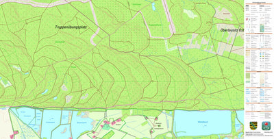 Staatsbetrieb Geobasisinformation und Vermessung Sachsen Daubitz, Rietschen (1:10,000 scale) digital map
