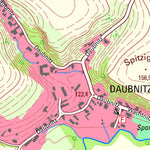Staatsbetrieb Geobasisinformation und Vermessung Sachsen Daubnitz, Lommatzsch, Stadt (1:10,000 scale) digital map