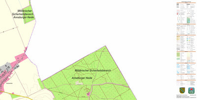 Staatsbetrieb Geobasisinformation und Vermessung Sachsen Dautzschen, Beilrode (1:10,000 scale) digital map