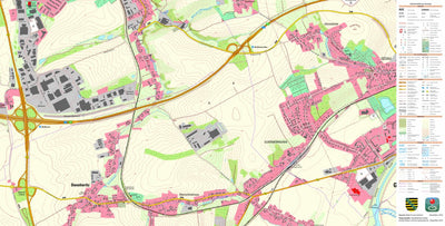 Staatsbetrieb Geobasisinformation und Vermessung Sachsen Dennheritz, Dennheritz (1:10,000 scale) digital map