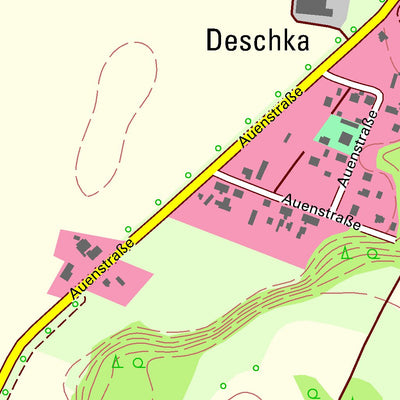 Staatsbetrieb Geobasisinformation und Vermessung Sachsen Deschka, Neißeaue (1:10,000 scale) digital map
