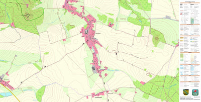 Staatsbetrieb Geobasisinformation und Vermessung Sachsen Deutsch-Paulsdorf, Markersdorf (1:10,000 scale) digital map
