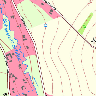 Staatsbetrieb Geobasisinformation und Vermessung Sachsen Deutsch-Paulsdorf, Markersdorf (1:10,000 scale) digital map