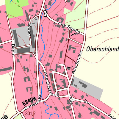 Staatsbetrieb Geobasisinformation und Vermessung Sachsen Deutsch-Paulsdorf, Markersdorf (1:10,000 scale) digital map