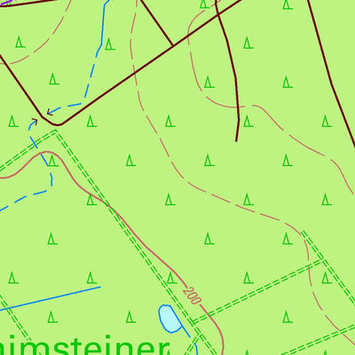 Staatsbetrieb Geobasisinformation und Vermessung Sachsen Diehsa, Waldhufen (1:10,000 scale) digital map