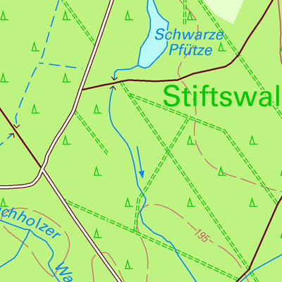 Staatsbetrieb Geobasisinformation und Vermessung Sachsen Diehsa, Waldhufen (1:10,000 scale) digital map