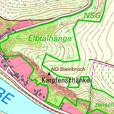 Staatsbetrieb Geobasisinformation und Vermessung Sachsen Diera, Diera-Zehren (1:10,000 scale) digital map