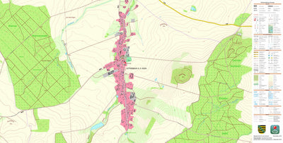 Staatsbetrieb Geobasisinformation und Vermessung Sachsen Dittersbach a. d. Eigen, Bernstadt a. d. Eigen, Stadt (1:10,000 scale) digital map