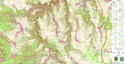 Staatsbetrieb Geobasisinformation und Vermessung Sachsen Dittersdorf, Glashütte, Stadt (1:25,000 scale) digital map