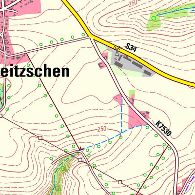 Staatsbetrieb Geobasisinformation und Vermessung Sachsen Döbeln, Döbeln, Stadt (1:25,000 scale) digital map