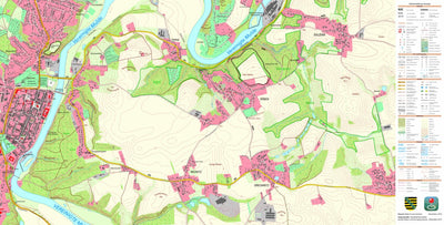 Staatsbetrieb Geobasisinformation und Vermessung Sachsen Döben, Grimma, Stadt (1:10,000 scale) digital map
