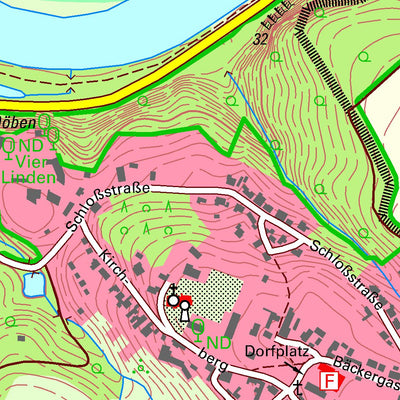 Staatsbetrieb Geobasisinformation und Vermessung Sachsen Döben, Grimma, Stadt (1:10,000 scale) digital map