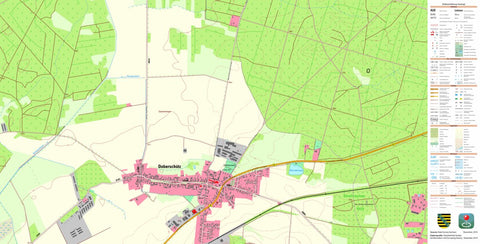Staatsbetrieb Geobasisinformation und Vermessung Sachsen Doberschütz, Doberschütz (1:10,000 scale) digital map