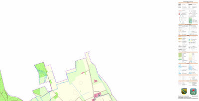 Staatsbetrieb Geobasisinformation und Vermessung Sachsen Döbrichau, Beilrode 2 (1:10,000 scale) digital map