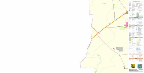 Staatsbetrieb Geobasisinformation und Vermessung Sachsen Döhlen, Markranstädt, Stadt (1:10,000 scale) digital map