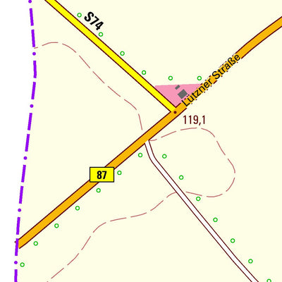 Staatsbetrieb Geobasisinformation und Vermessung Sachsen Döhlen, Markranstädt, Stadt (1:10,000 scale) digital map