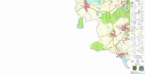 Staatsbetrieb Geobasisinformation und Vermessung Sachsen Dolsenhain, Frohburg, Stadt (1:25,000 scale) digital map