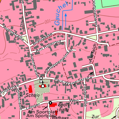 Staatsbetrieb Geobasisinformation und Vermessung Sachsen Dölzig, Schkeuditz, Stadt (1:10,000 scale) digital map