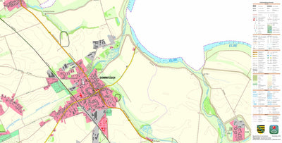 Staatsbetrieb Geobasisinformation und Vermessung Sachsen Dommitzsch, Dommitzsch, Stadt (1:10,000 scale) digital map