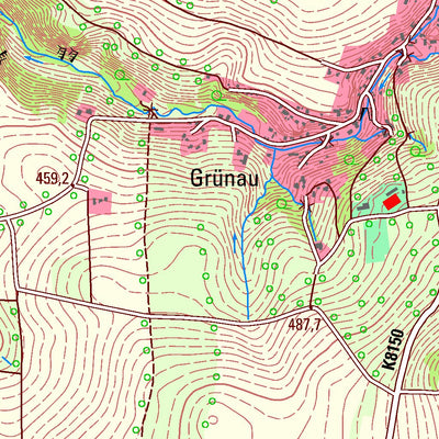 Staatsbetrieb Geobasisinformation und Vermessung Sachsen Drebach, Drebach (1:25,000 scale) digital map