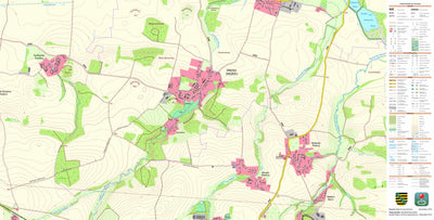 Staatsbetrieb Geobasisinformation und Vermessung Sachsen Drehsa, Weißenberg, Stadt (1:10,000 scale) digital map