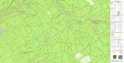 Staatsbetrieb Geobasisinformation und Vermessung Sachsen Dresdner Heide, Dresden, Stadt (1:10,000 scale) digital map