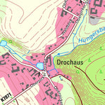 Staatsbetrieb Geobasisinformation und Vermessung Sachsen Drochaus, Rosenbach/Vogtl. (1:10,000 scale) digital map