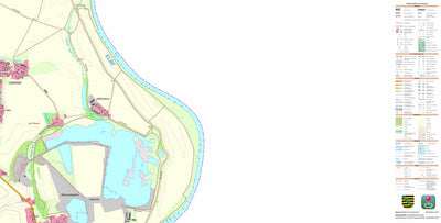 Staatsbetrieb Geobasisinformation und Vermessung Sachsen Dröschkau, Belgern-Schildau, Stadt (1:10,000 scale) digital map
