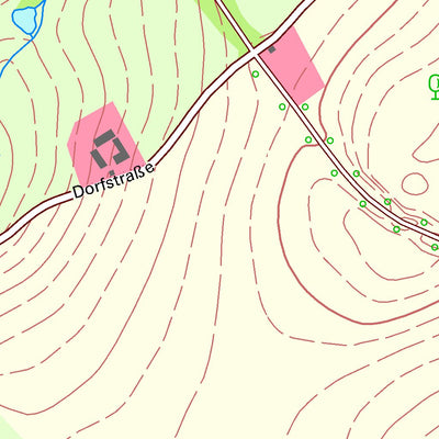 Staatsbetrieb Geobasisinformation und Vermessung Sachsen Droßdorf, Tirpersdorf (1:10,000 scale) digital map