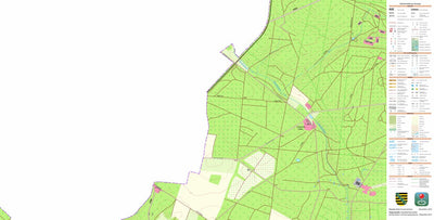Staatsbetrieb Geobasisinformation und Vermessung Sachsen Durchwehna, Laußig 4 (1:10,000 scale) digital map