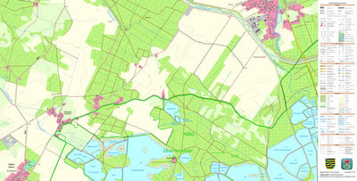 Staatsbetrieb Geobasisinformation und Vermessung Sachsen Dürrbach, Boxberg/O.L. (1:10,000 scale) digital map