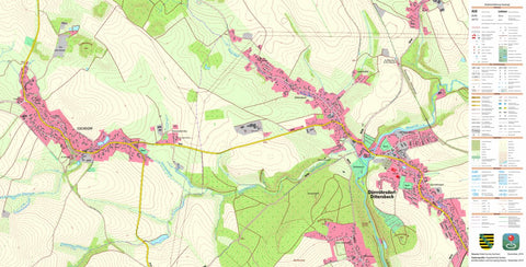 Staatsbetrieb Geobasisinformation und Vermessung Sachsen Dürrröhrsdorf-Dittersbach, Dürrröhrsdorf-Dittersbach (1:10,000 scale) digital map