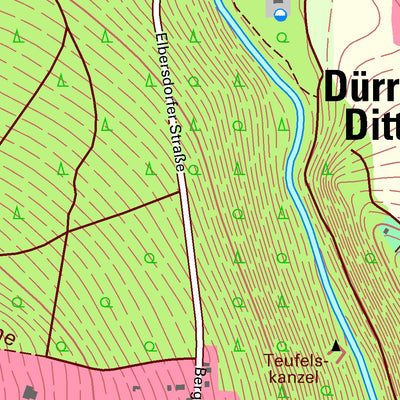Staatsbetrieb Geobasisinformation und Vermessung Sachsen Dürrröhrsdorf-Dittersbach, Dürrröhrsdorf-Dittersbach (1:10,000 scale) digital map