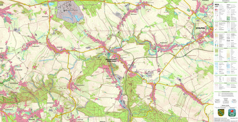 Staatsbetrieb Geobasisinformation und Vermessung Sachsen Dürrröhrsdorf-Dittersbach, Dürrröhrsdorf-Dittersbach (1:25,000 scale) digital map