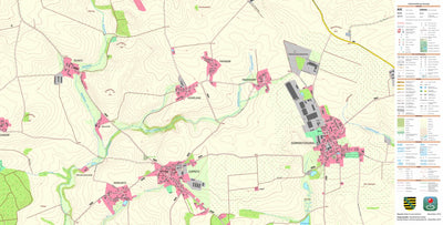 Staatsbetrieb Geobasisinformation und Vermessung Sachsen Dürrweitzschen, Grimma, Stadt (1:10,000 scale) digital map