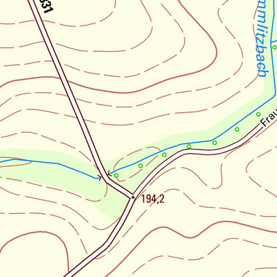 Staatsbetrieb Geobasisinformation und Vermessung Sachsen Dürrweitzschen, Grimma, Stadt (1:10,000 scale) digital map