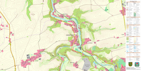 Staatsbetrieb Geobasisinformation und Vermessung Sachsen Ebersbach, Döbeln, Stadt (1:10,000 scale) digital map