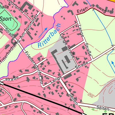 Staatsbetrieb Geobasisinformation und Vermessung Sachsen Ebersbach/Sa., Ebersbach-Neugersdorf, Stadt 1 (1:10,000 scale) digital map